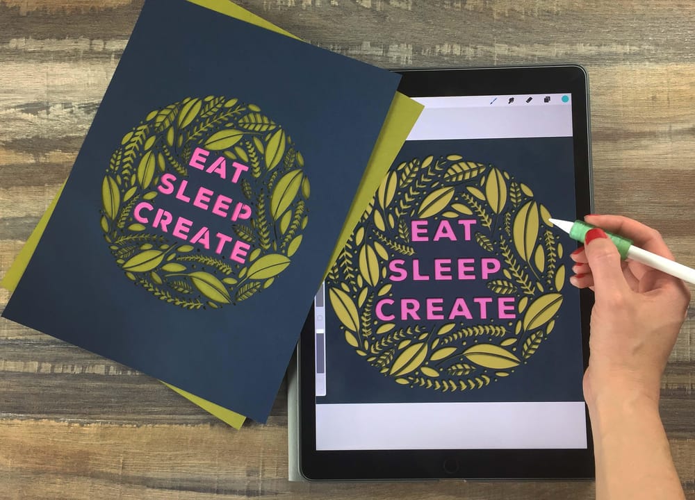 Digital and Paper Cutouts Made in Procreate - image 3 - student project