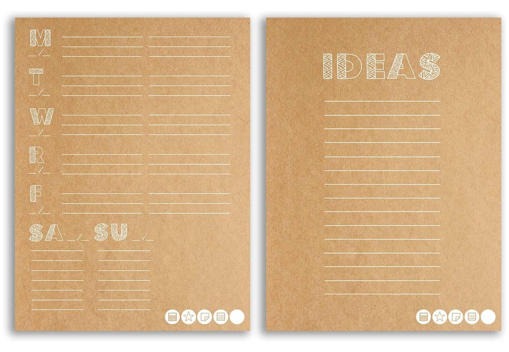My New Mudcloth Customizable Planner! (free download) - image 2 - student project