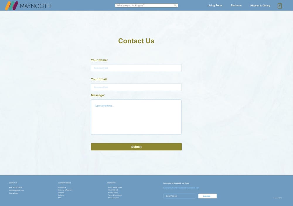 Adobe XD Class Projects - image 2 - student project