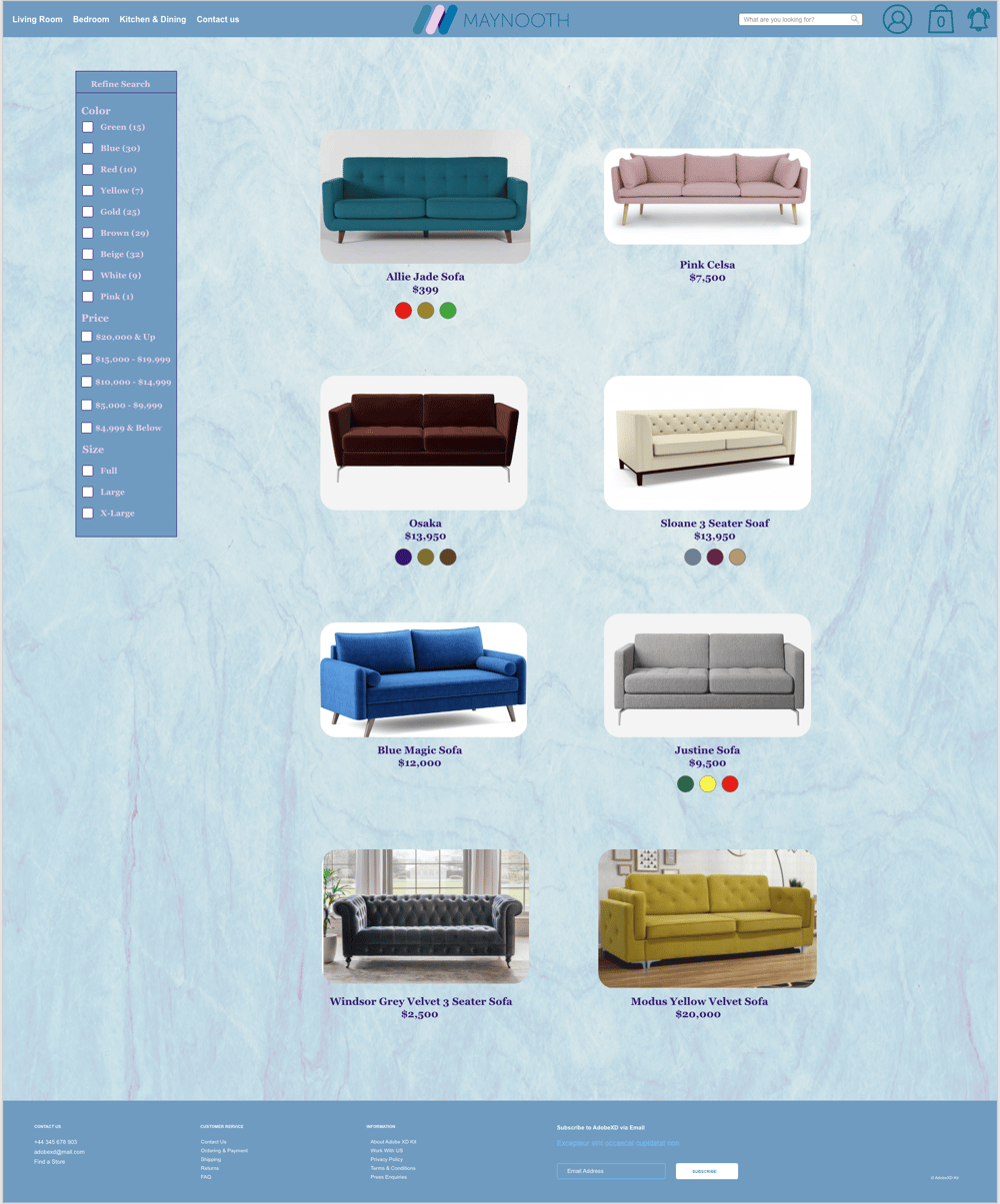 Adobe XD Class Projects - image 11 - student project