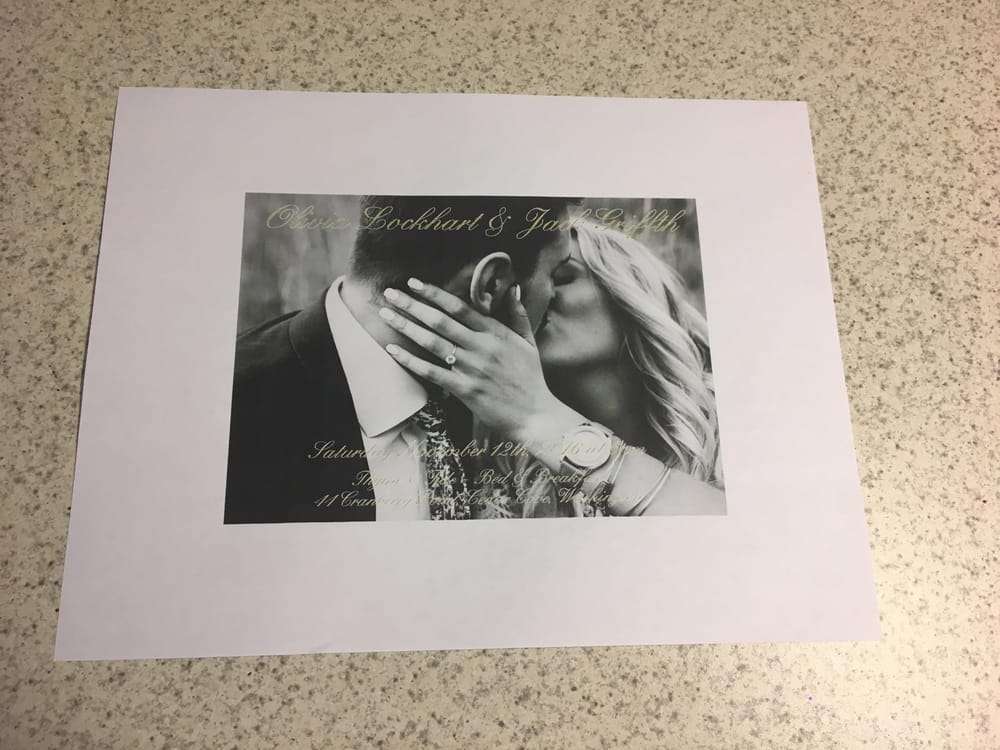 Save the Date Card Example Project - image 2 - student project