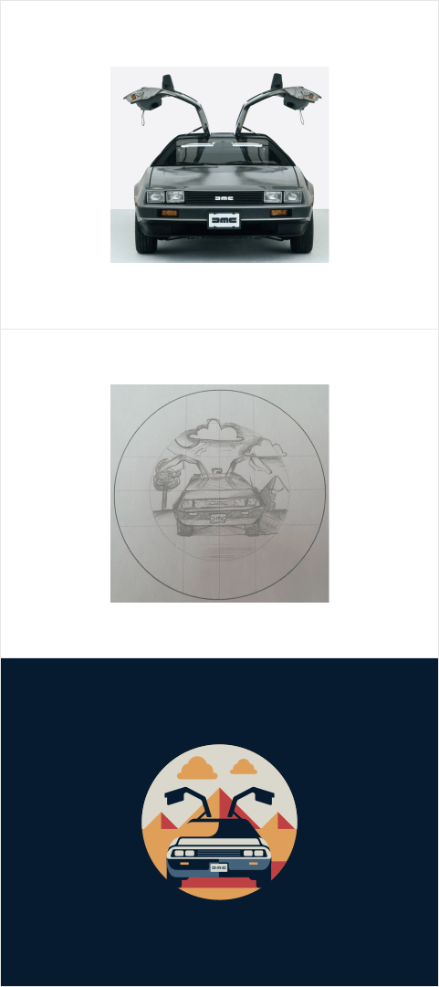 Dr. Strange, DeLorean Icons - image 3 - student project