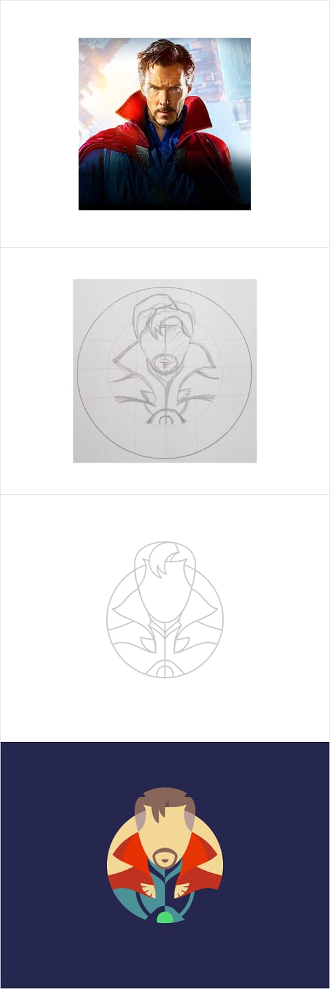 Dr. Strange, DeLorean Icons - image 1 - student project