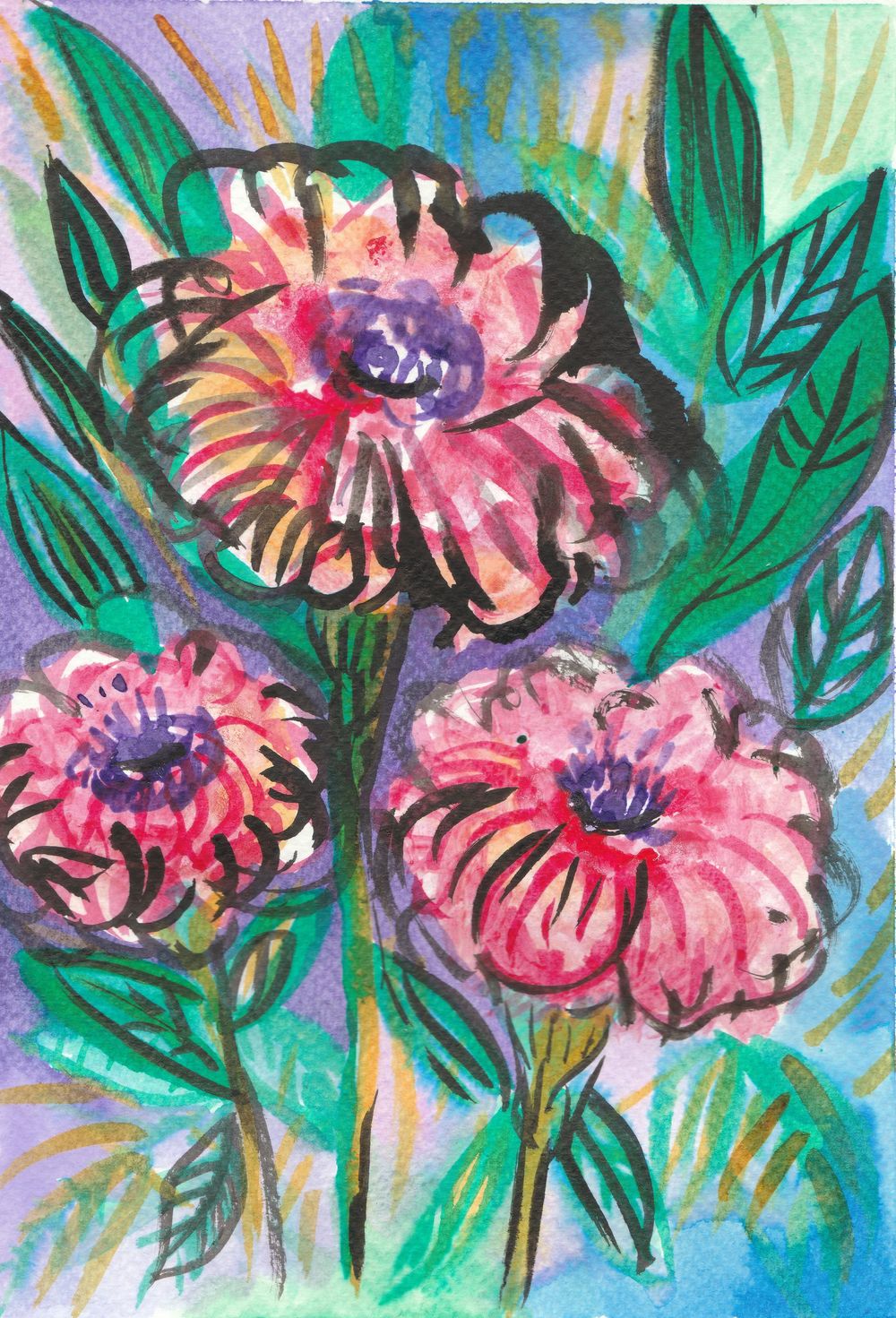 INKcredible: Poppies & Landscapes - image 1 - student project