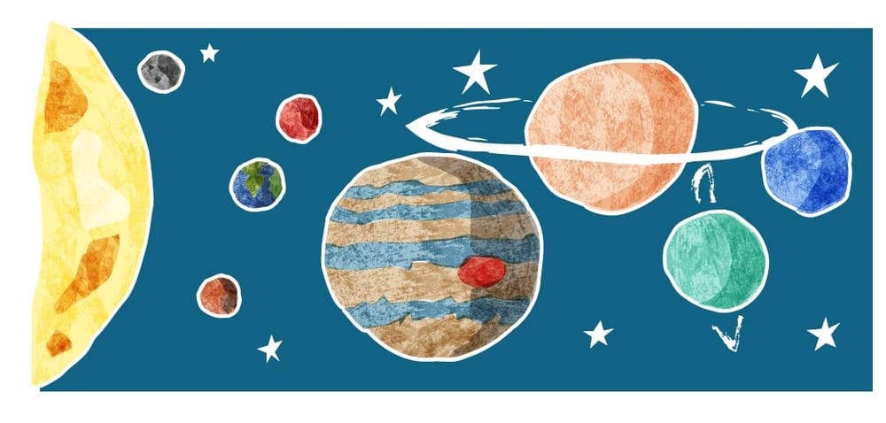 Tissue paper solar system - image 2 - student project