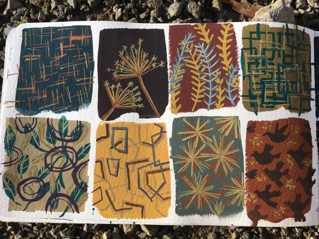 gouache patterns... - image 1 - student project