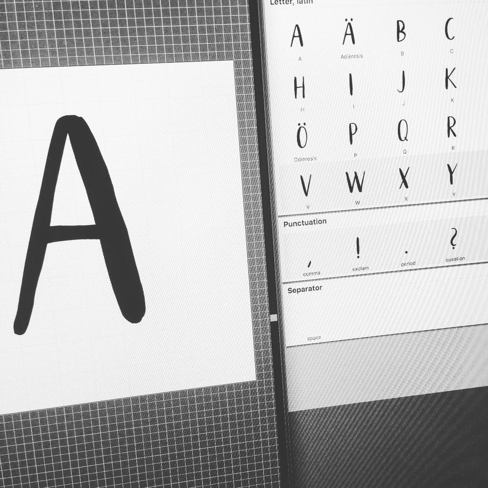 My own new font – slothly weekend - image 2 - student project