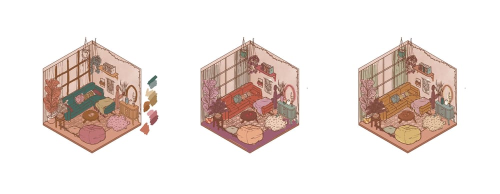 Isometric Room (Day & Night) - image 5 - student project
