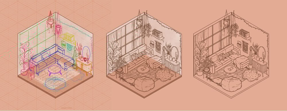 Isometric Room (Day & Night) - image 4 - student project