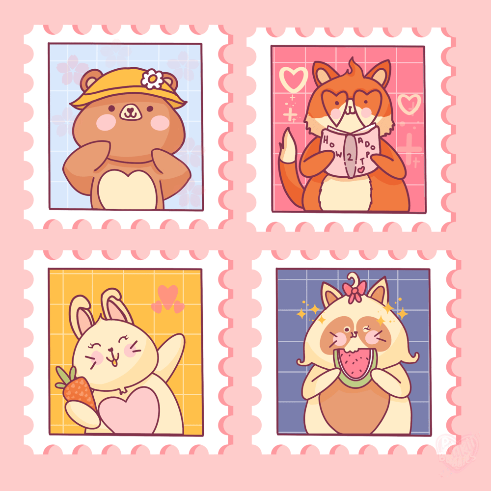 Kawaii Stamps | Skillshare Student Project