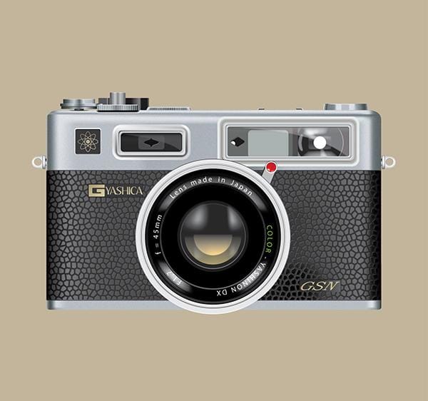 Vector Yashica using Opacity mask + Mesh tool - image 1 - student project