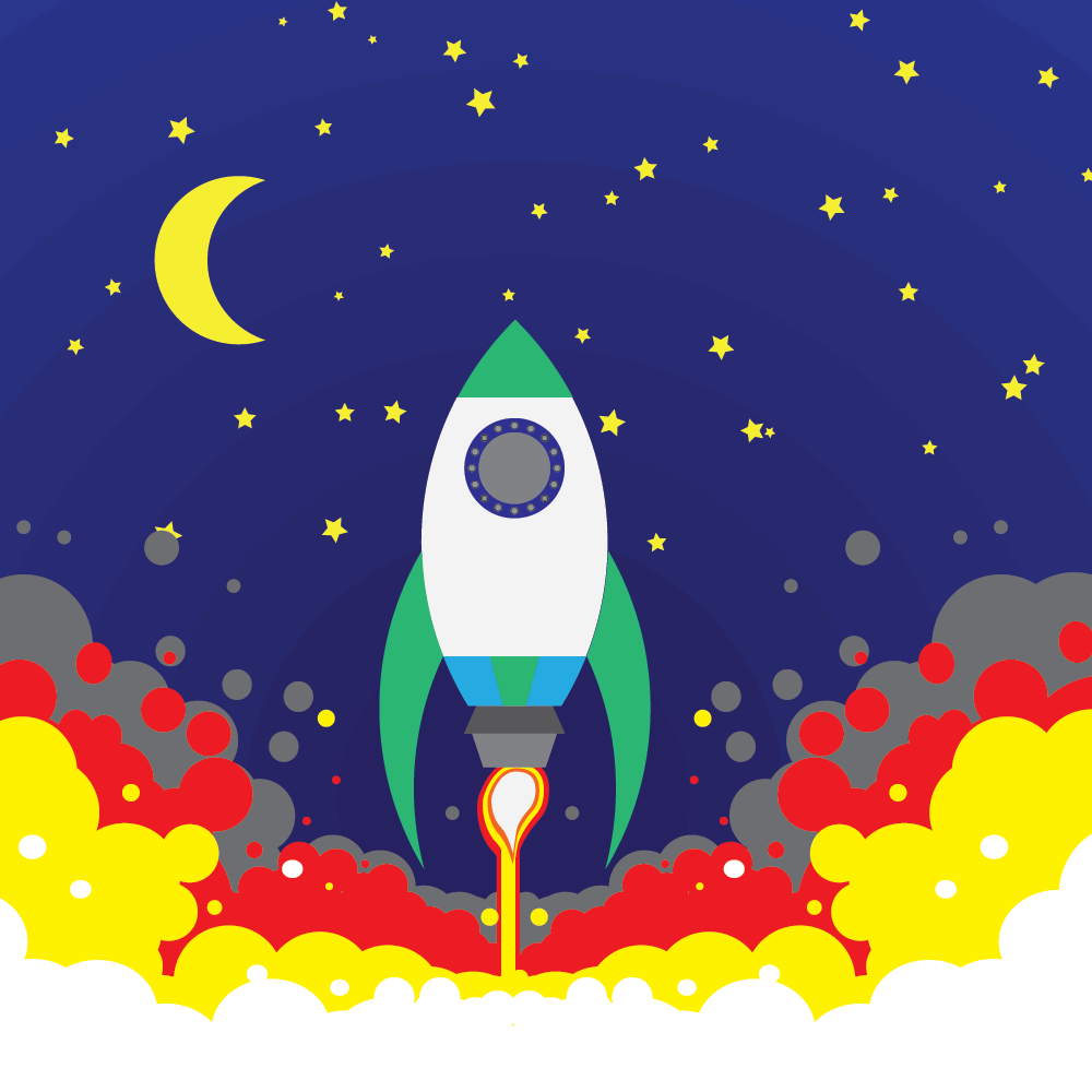 Rocket - Vector Illustration - image 2 - student project