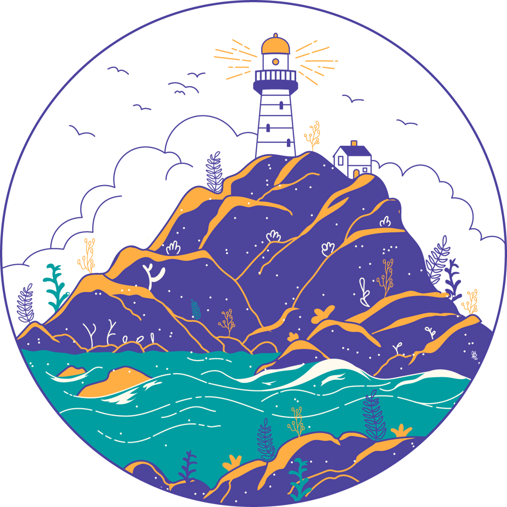 Lighthouses in Illustrator - Sketch to Vector - image 1 - student project
