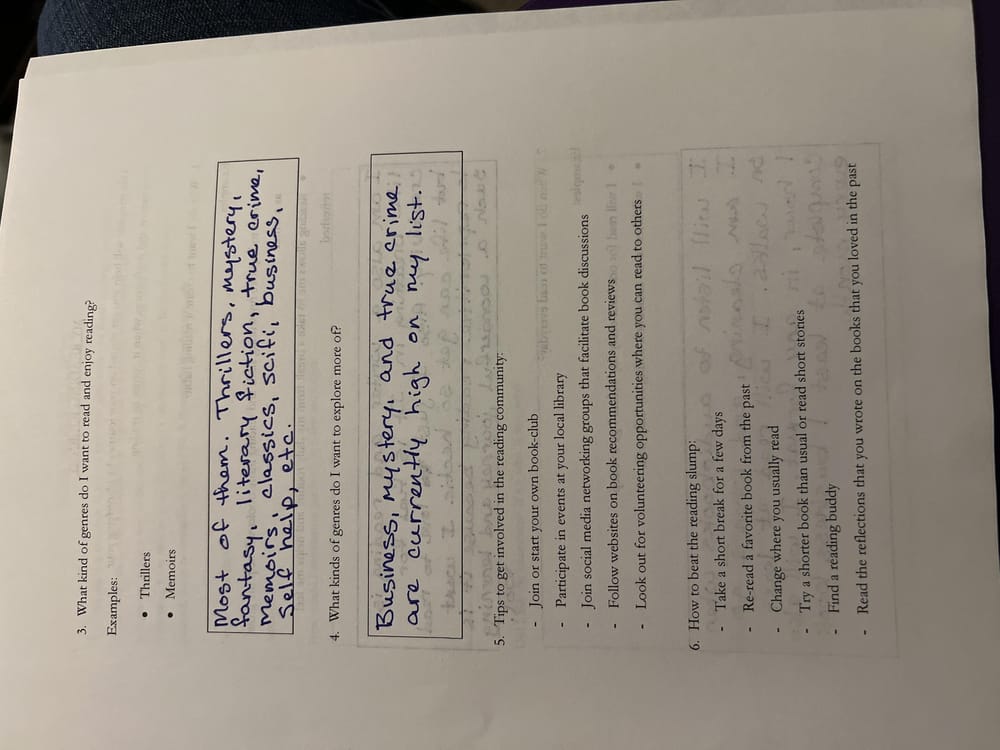 Why and what I read - image 1 - student project