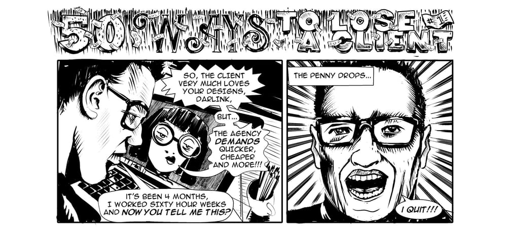OBSESSION #1 two-panel comic strip - image 1 - student project