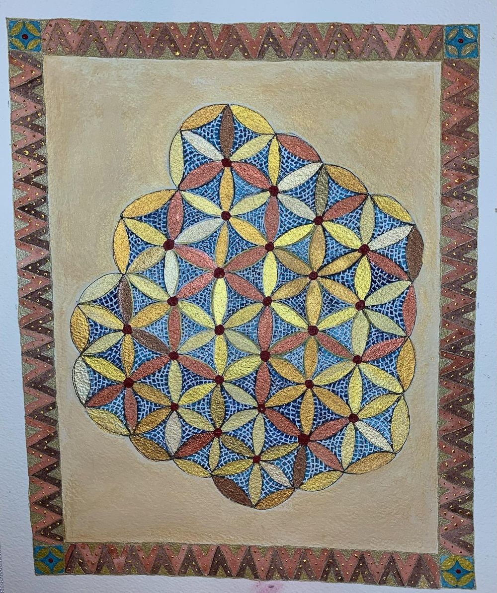 Byzantine style mosaic and gold - image 1 - student project