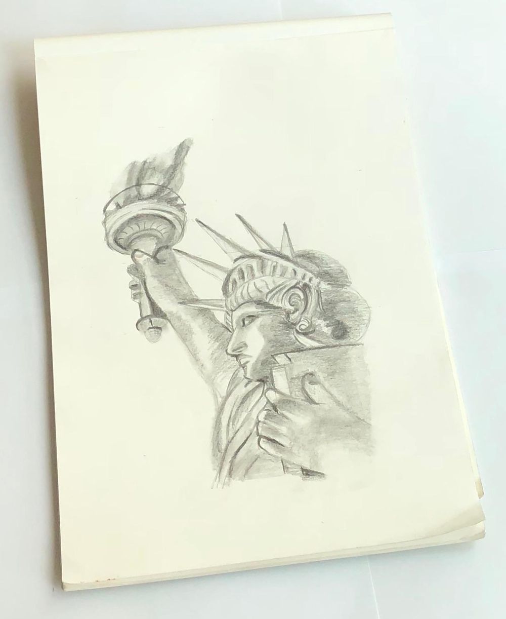 Statue drawing - image 2 - student project