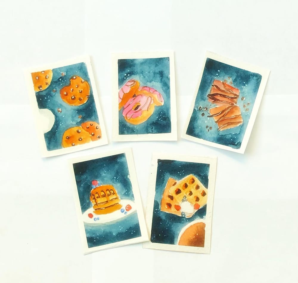 Watercolor food illustration - image 1 - student project