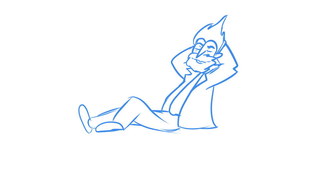 ToonBoom Reclined Animation Puppet - image 1 - student project