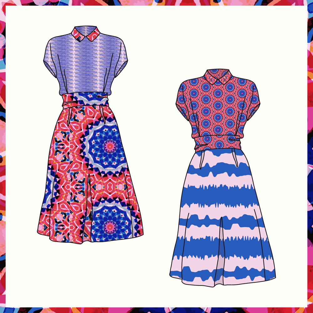 Mandala Skirt & Shirt - image 2 - student project