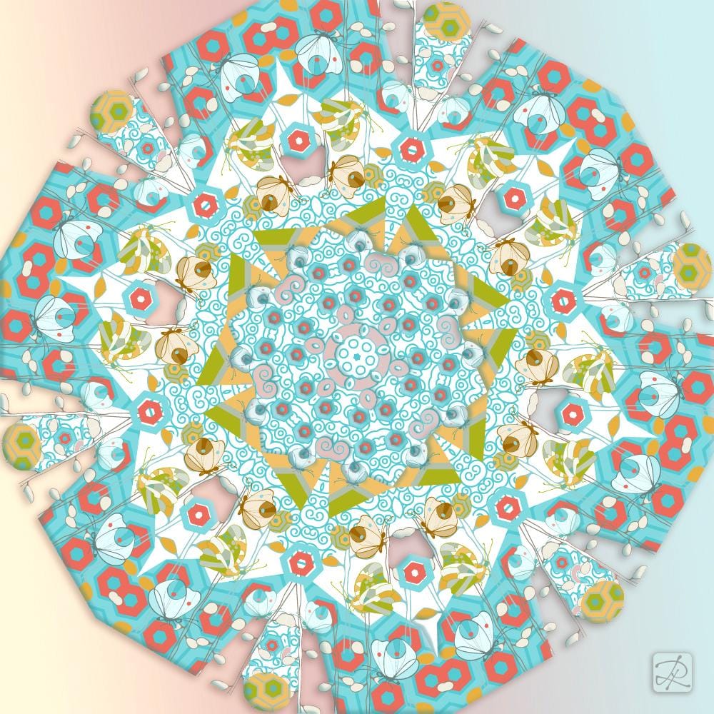 Flight of Fancy Mandala - image 3 - student project