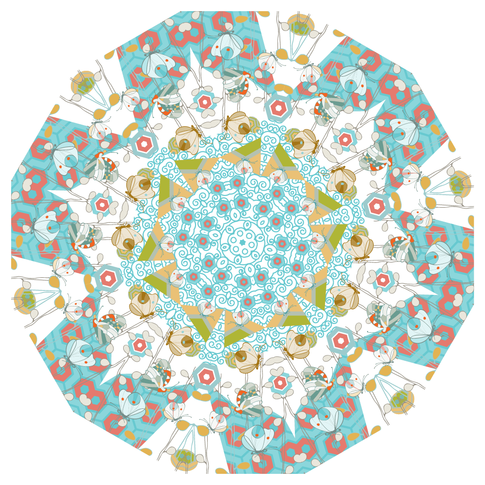 Flight of Fancy Mandala - image 2 - student project