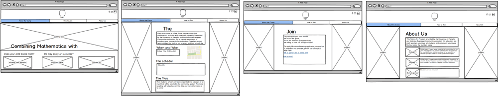 Math & Art Camp website - image 6 - student project