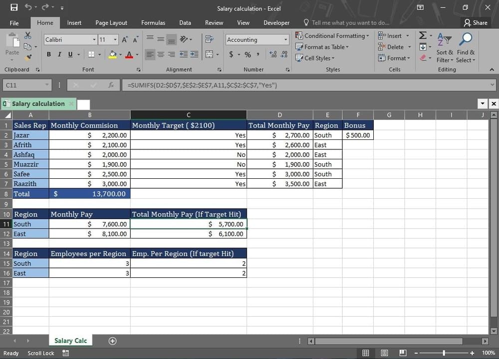 Advanced Excel Project - image 3 - student project