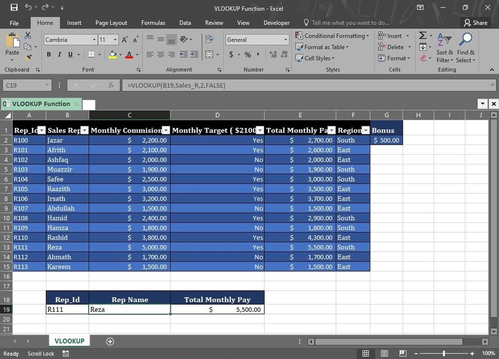Advanced Excel Project - image 2 - student project