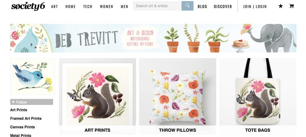 Redbubble and Society6 Online Shops–Refresh - image 1 - student project
