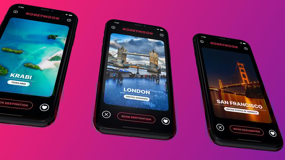 Honeymoon iOS App Build with SwiftUI in Xcode - image 2 - student project