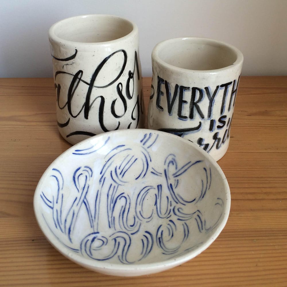 Lettered Pottery - image 1 - student project