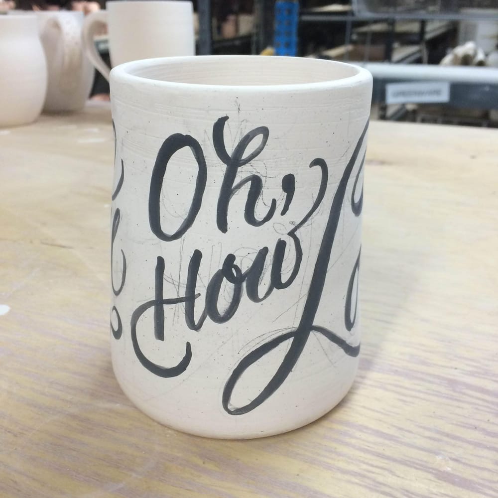 Lettered Pottery - image 9 - student project