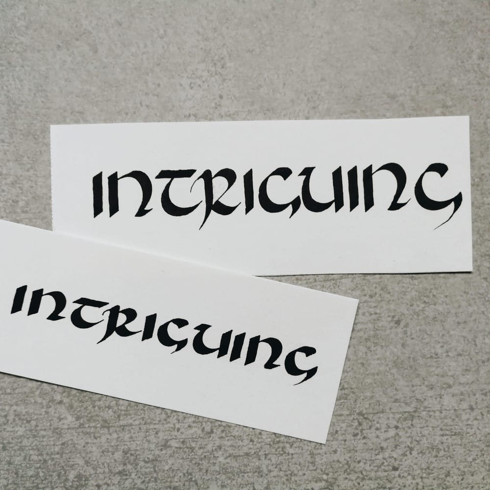 Uncial Practice - image 1 - student project