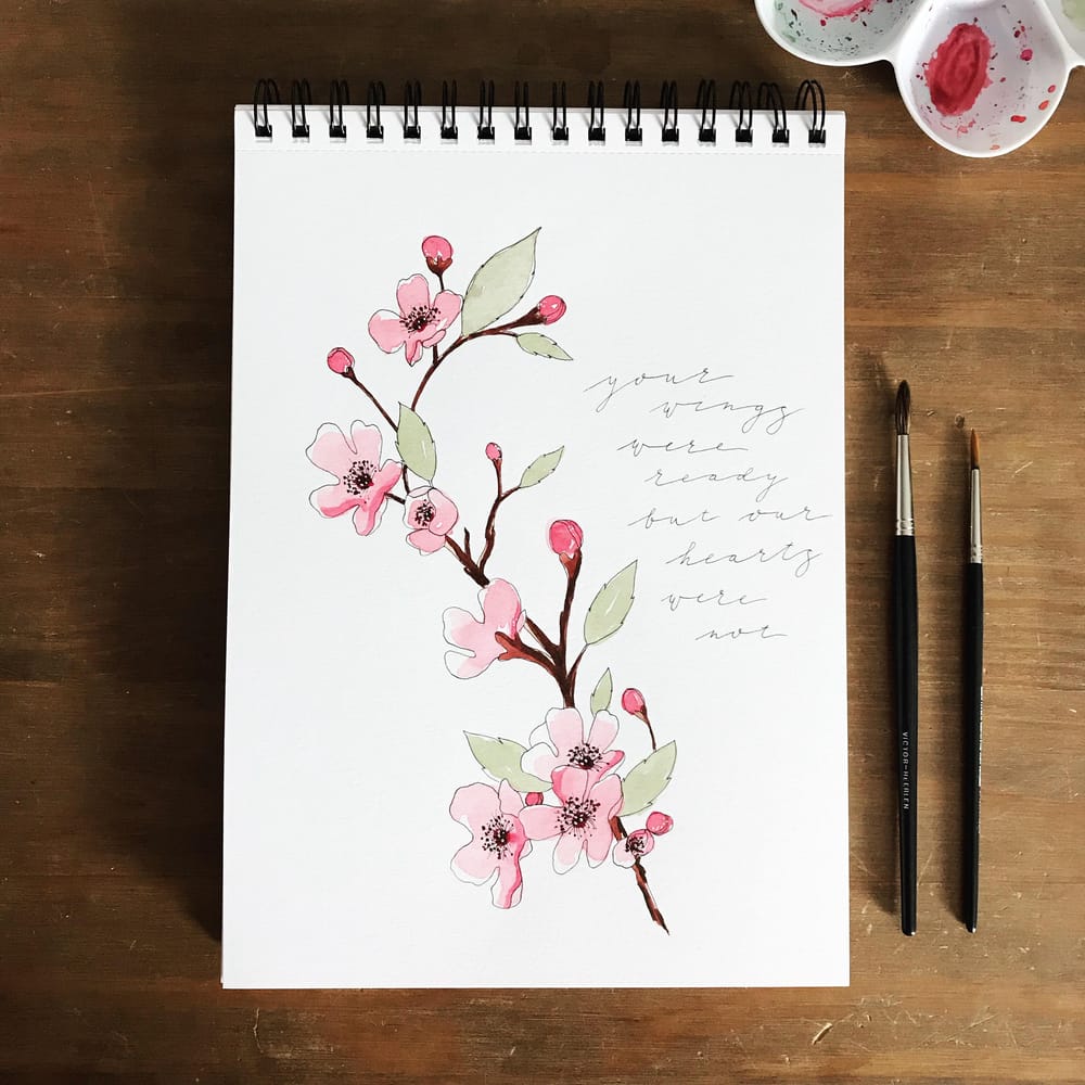 Spring blossom, 3 ways - image 3 - student project