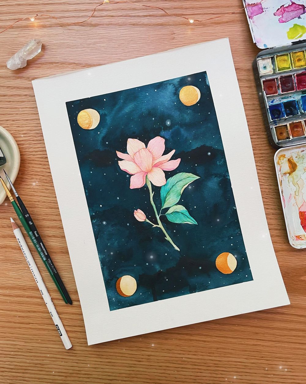 Sample Project: Dark watercolor backgrounds - image 2 - student project