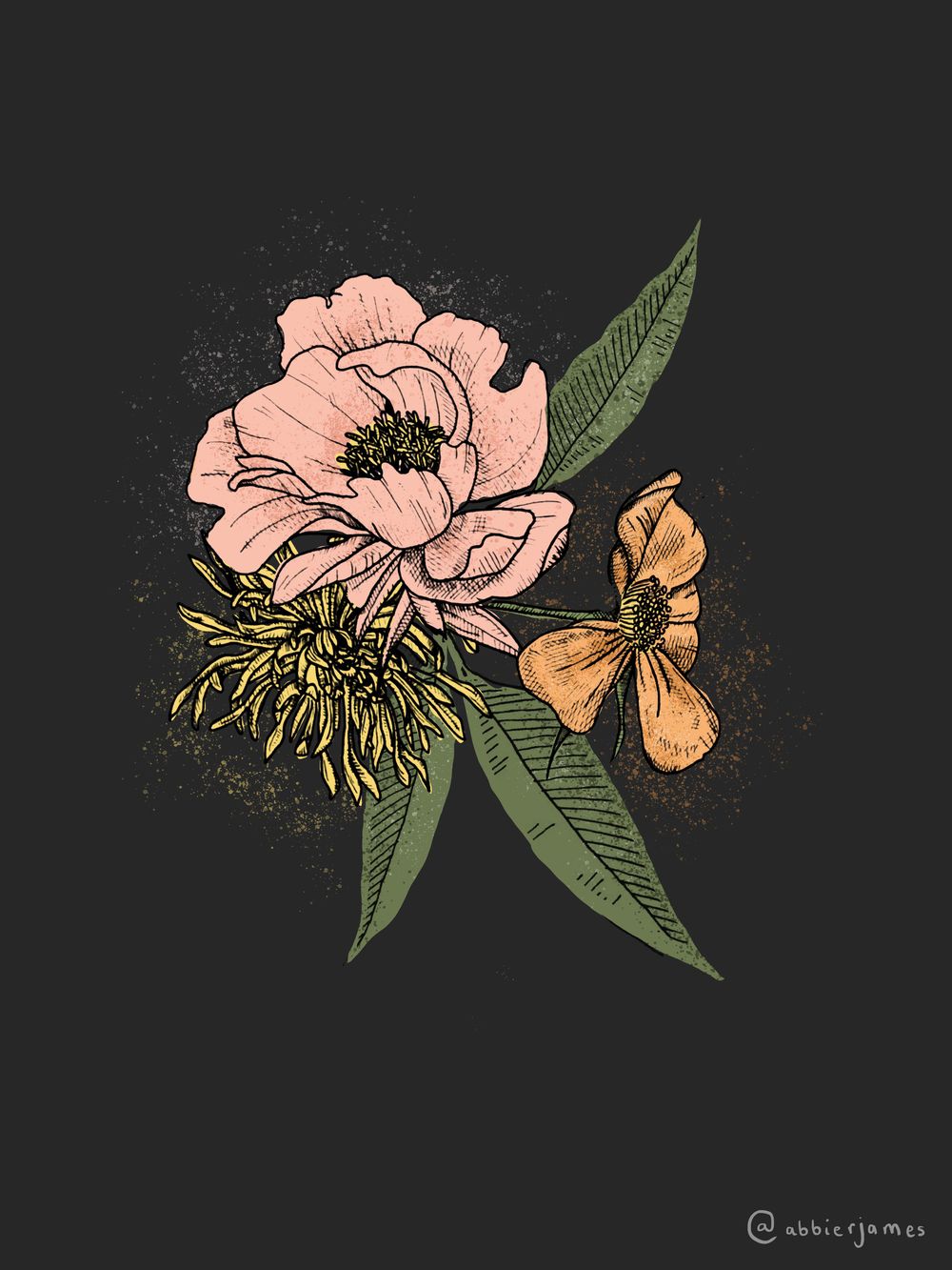 Floral Illustration in Photoshop - image 2 - student project