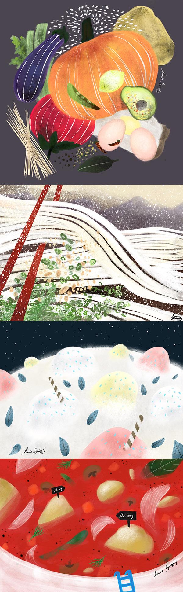 Ramen lllustration Tall Pin - image 3 - student project