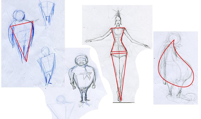 Circus Characters - exploring shapes - image 2 - student project