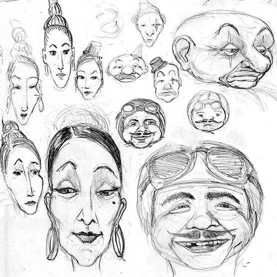 Circus Characters - exploring shapes - image 1 - student project