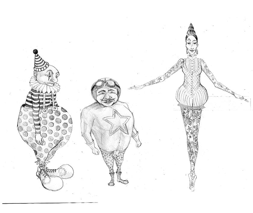 Circus Characters - exploring shapes - image 3 - student project