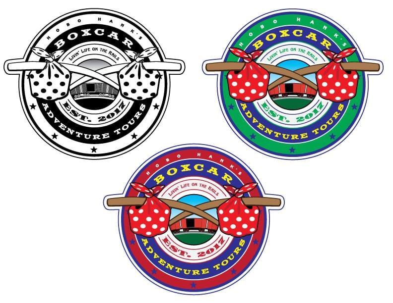 Hobo Hank's Boxcar Adventure Tours logos - image 1 - student project