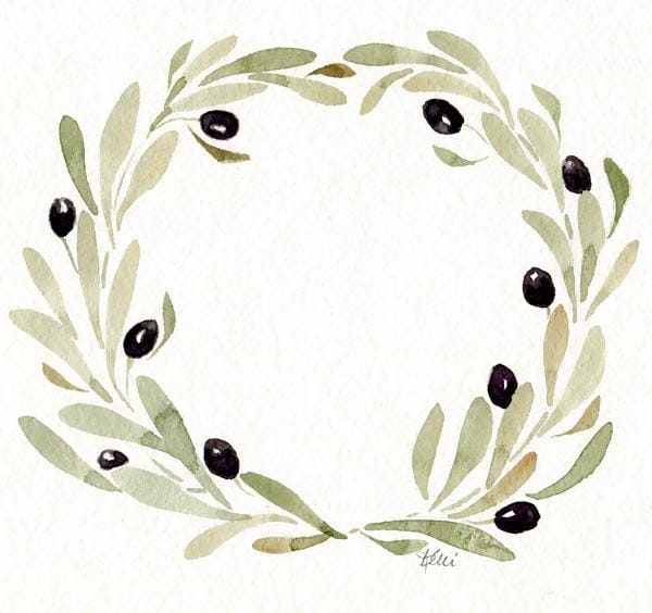 Watercolor Wreaths - image 2 - student project