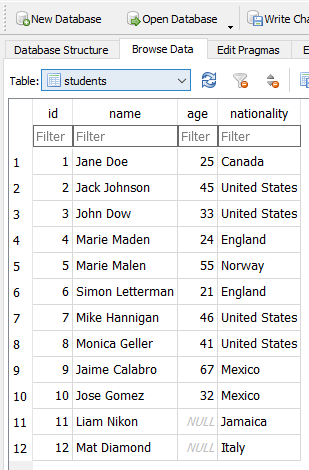 School Database | Skillshare Student Project