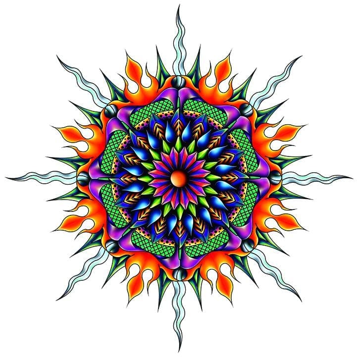 Art Deco Fire Water Mandala? - image 1 - student project