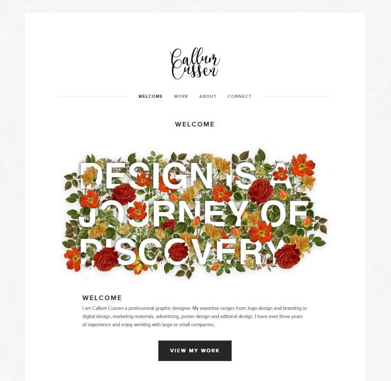 Hey, Im Callum Cussen a Graphic Designer. - image 1 - student project
