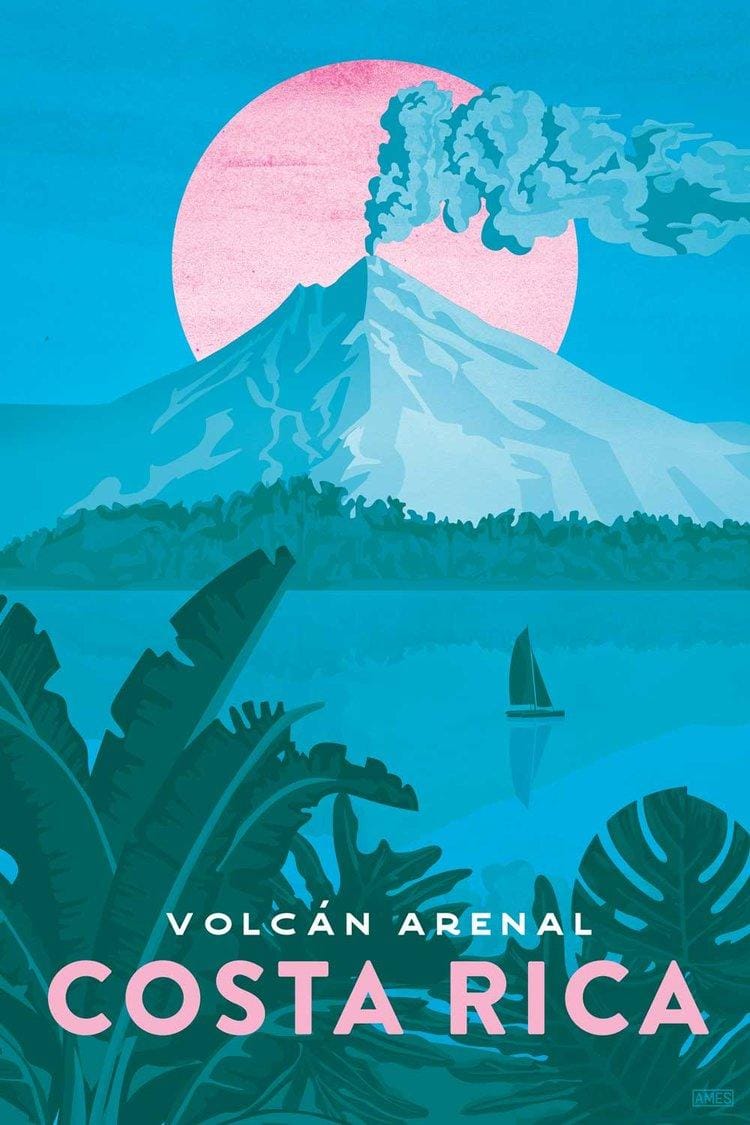 Missy Ames' Costa Rica Travel Poster - image 1 - student project