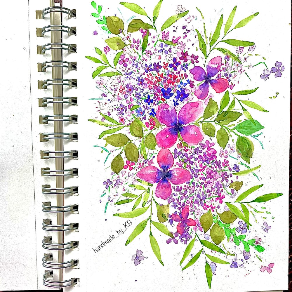 Loose floral composition - image 1 - student project