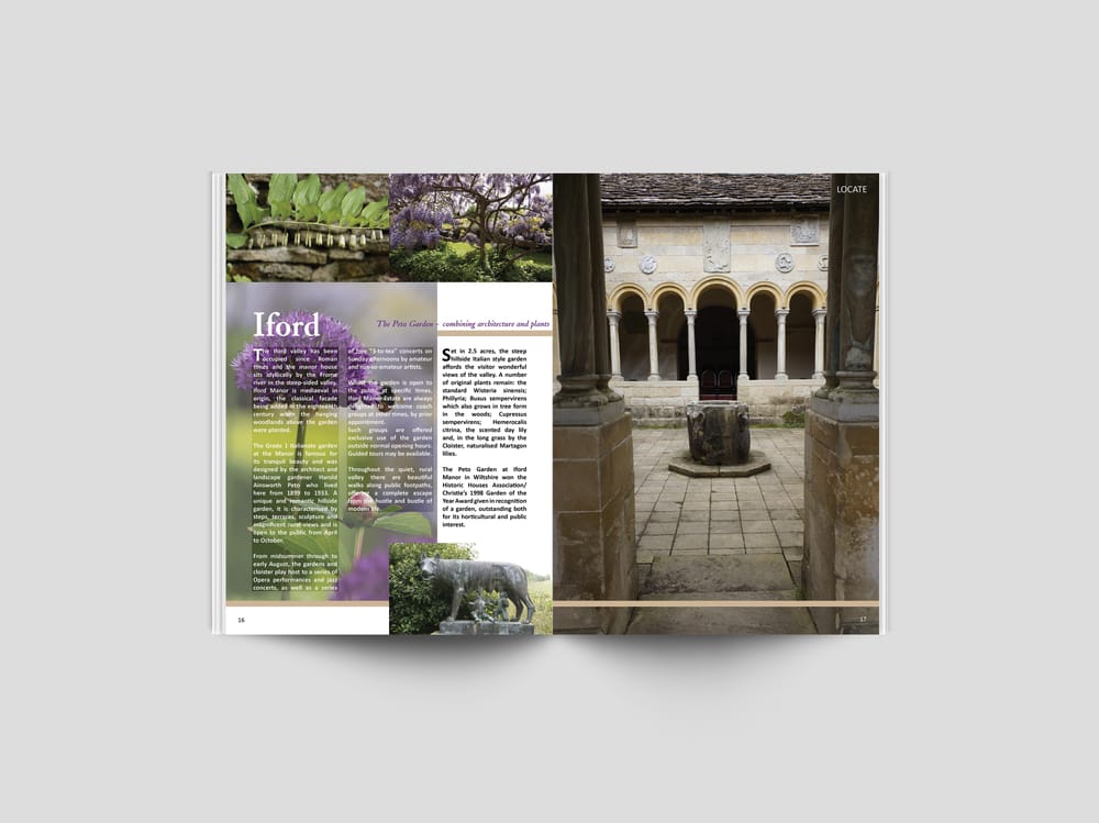 Graphic Design assignment - Magazine Spread - Iford's Peto Garden - image 1 - student project