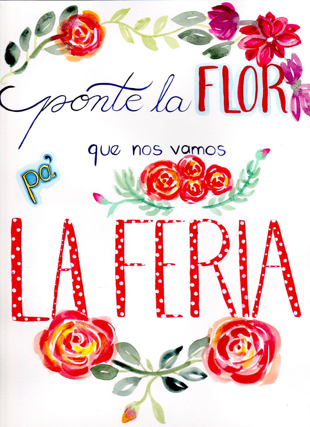 Lettering in watercolor - image 6 - student project